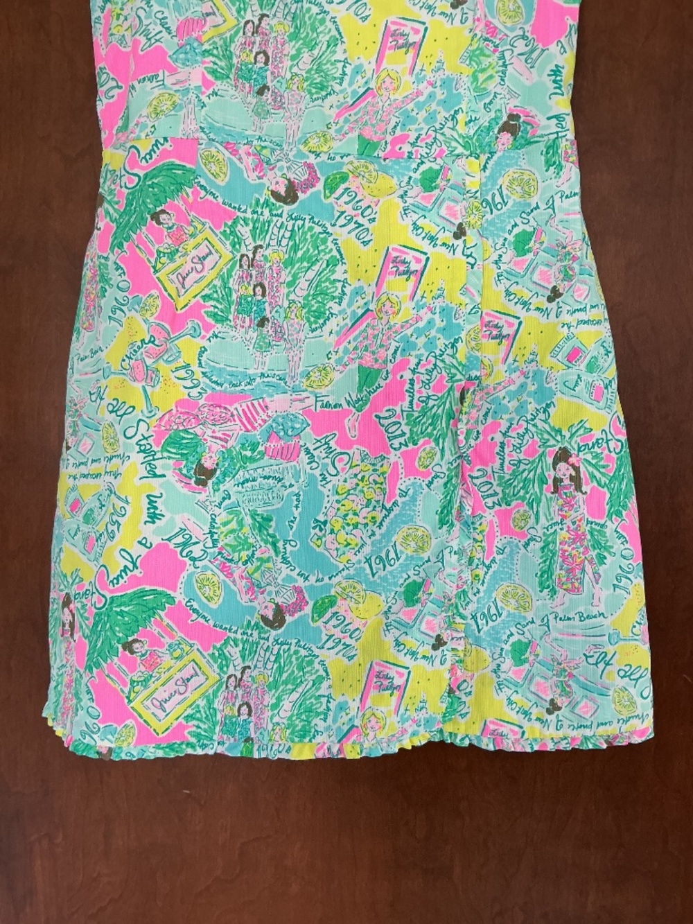 Lilly Pulitzer sz 4 Jesse Ruffle Romper Pop Up in the Beginning - Picture 12 of 12
